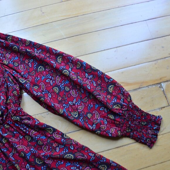 BODEN BECKY MIDI WRAP DRESS Winterberry Exotic Floral Size US 8R - Picture 5 of 15